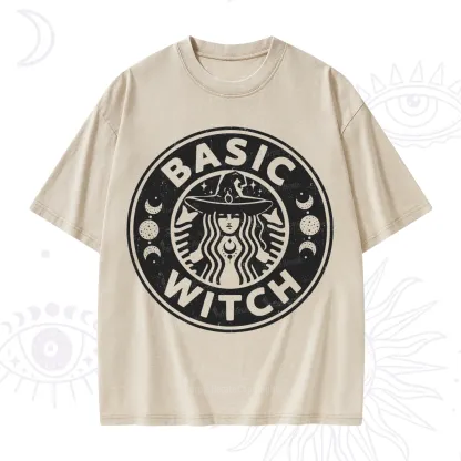 Purplehecate Basic Witch Washed T-Shirt
