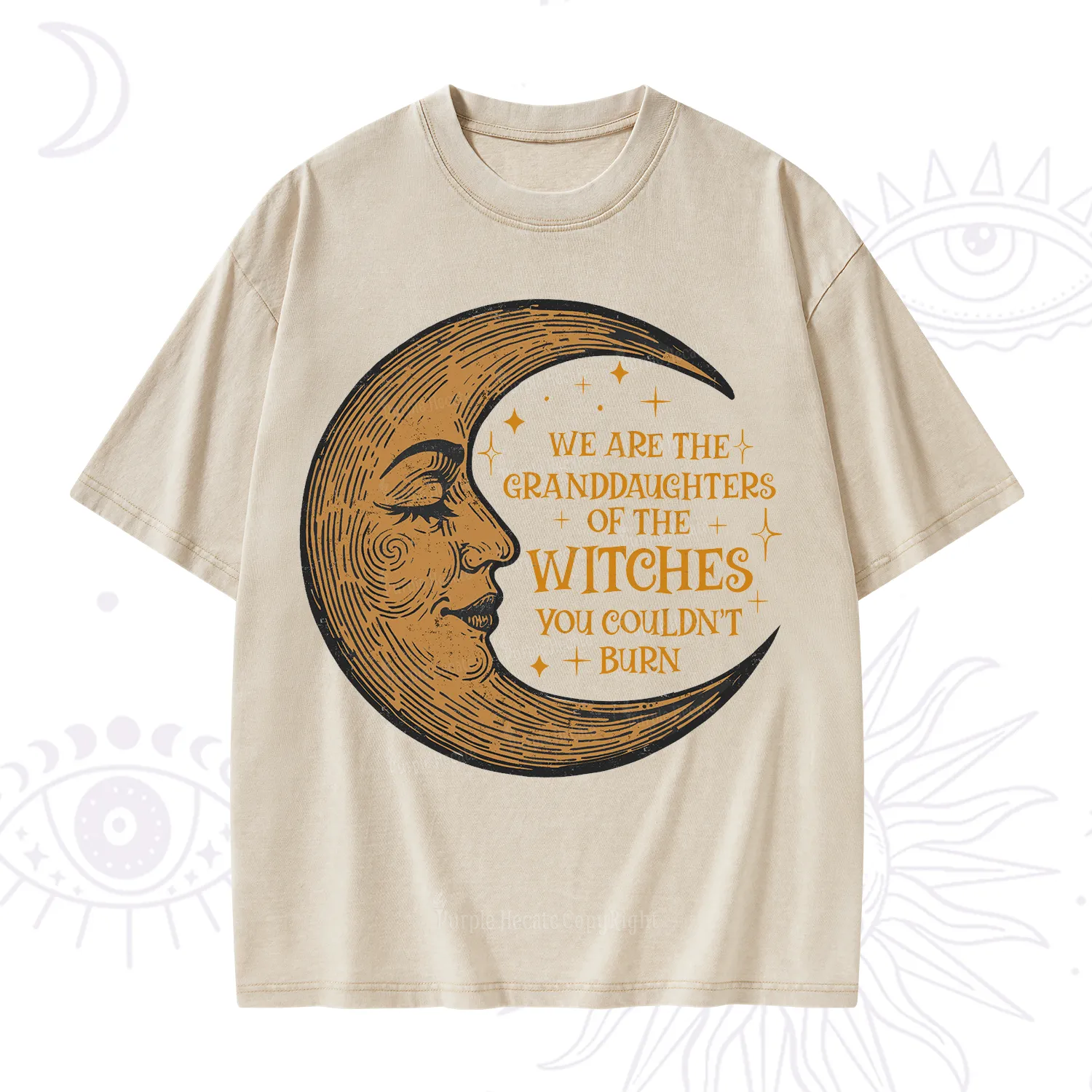 Purplehecate We Are the Granddaughters of the Witches You Could Not Burn Washed T-Shirt