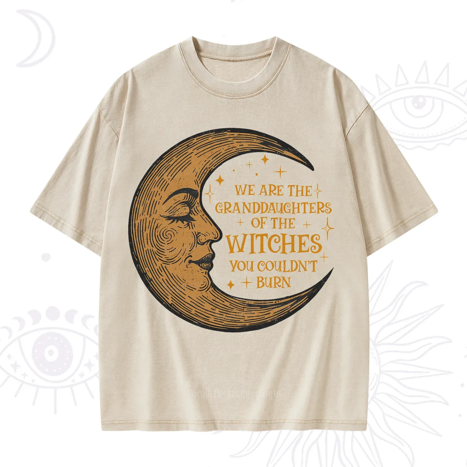 Purplehecate We Are the Granddaughters of the Witches You Could Not Burn Washed T-Shirt