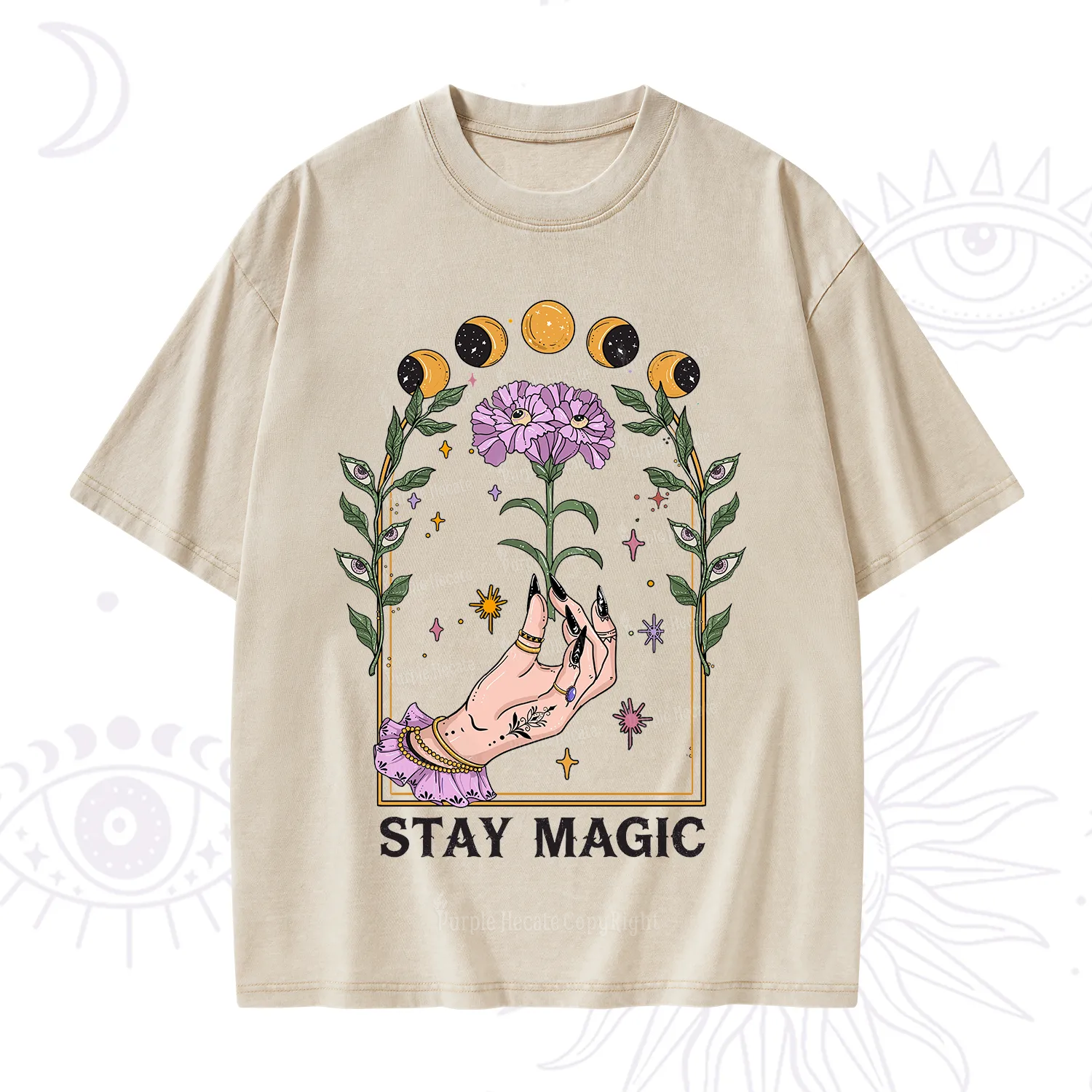 Purplehecate Stay Magic Washed T-Shirt