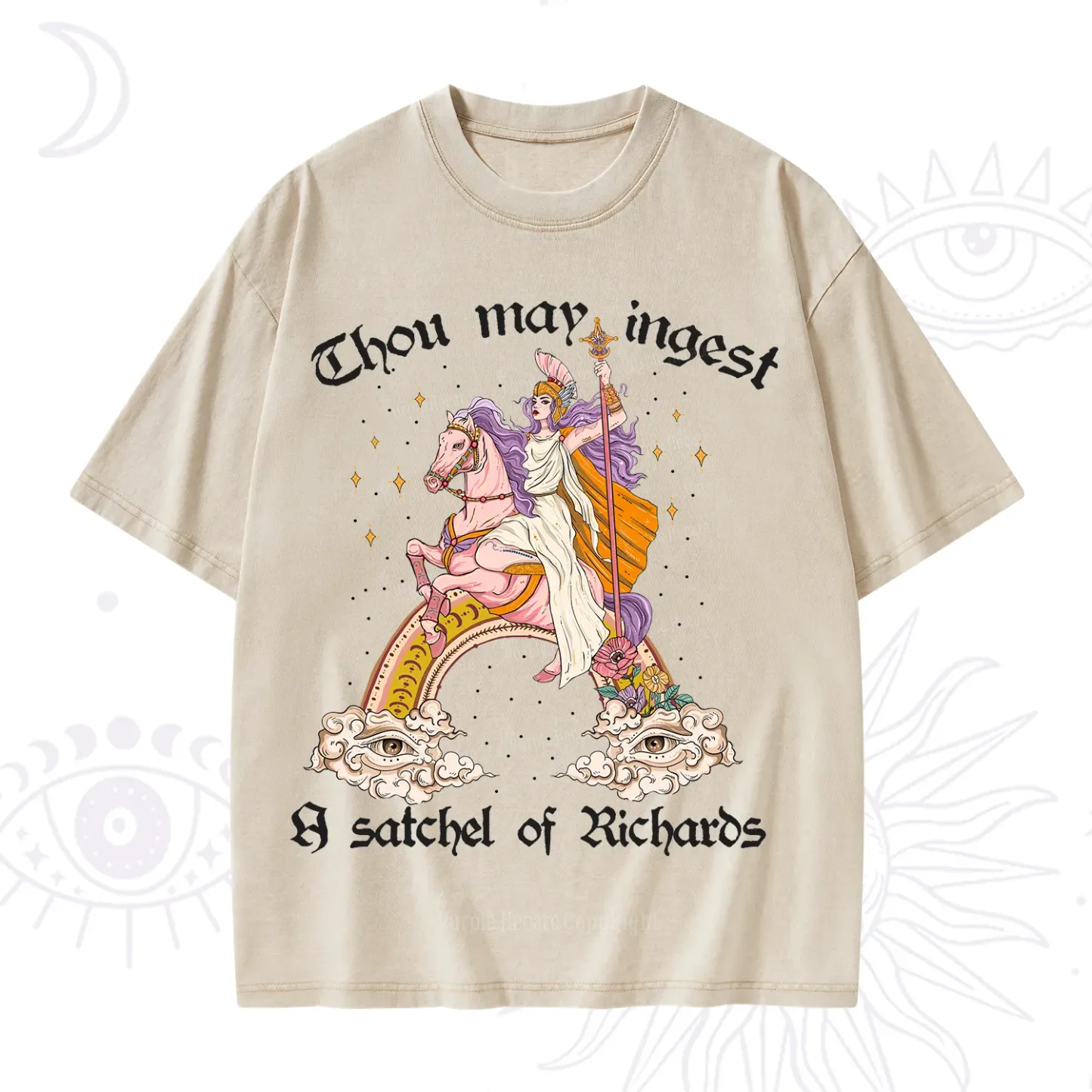 Purplehecate Thou may ingest a satchel of Richards Washed T-Shirt