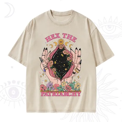 Purplehecate Hex The Patriarchy Washed T-Shirt