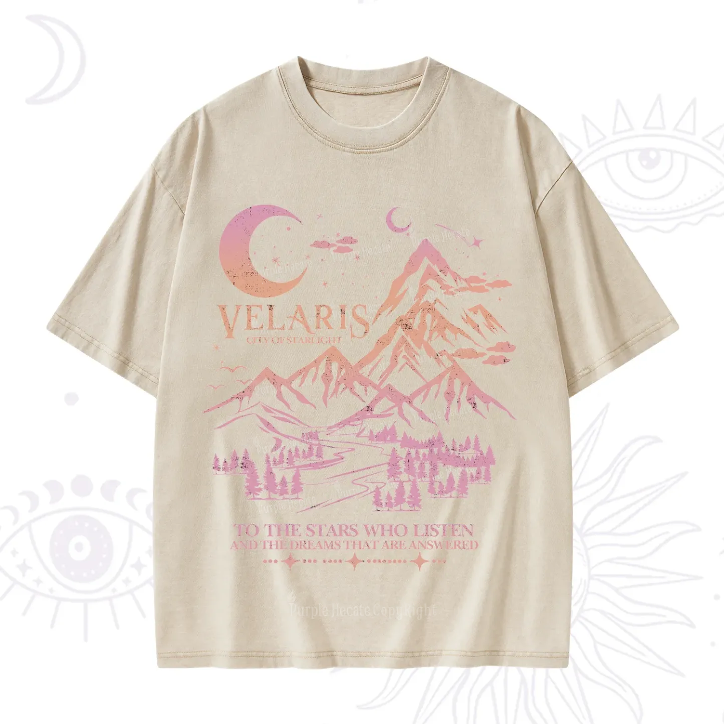 Purplehecate Echoes of the Hidden City Washed T-Shirt