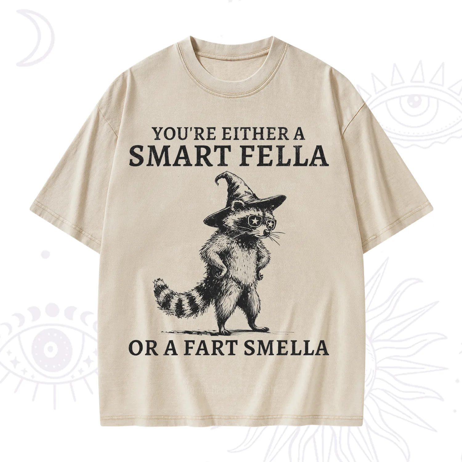 Purplehecate You're Either A Smart Fella or a Smart Fella Washed T-Shirt
