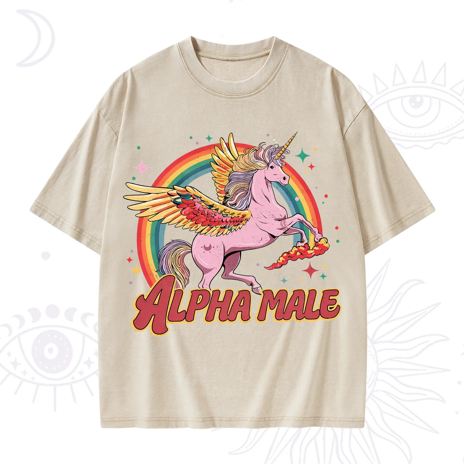 Purplehecate Alpha Male Washed T-Shirt
