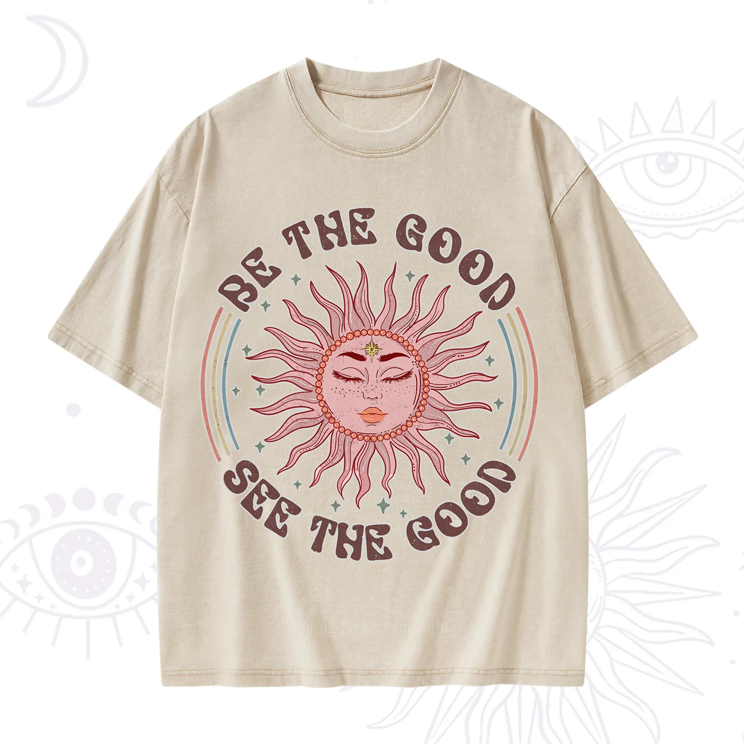 Purplehecate Be the Good See the Good Washed T-Shirt