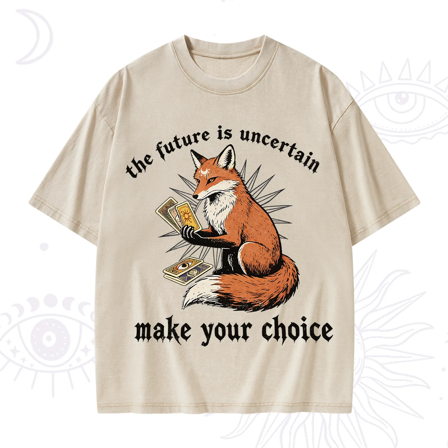 Purplehecate The Future Is Uncertain make Your Choice Washed T-Shirt