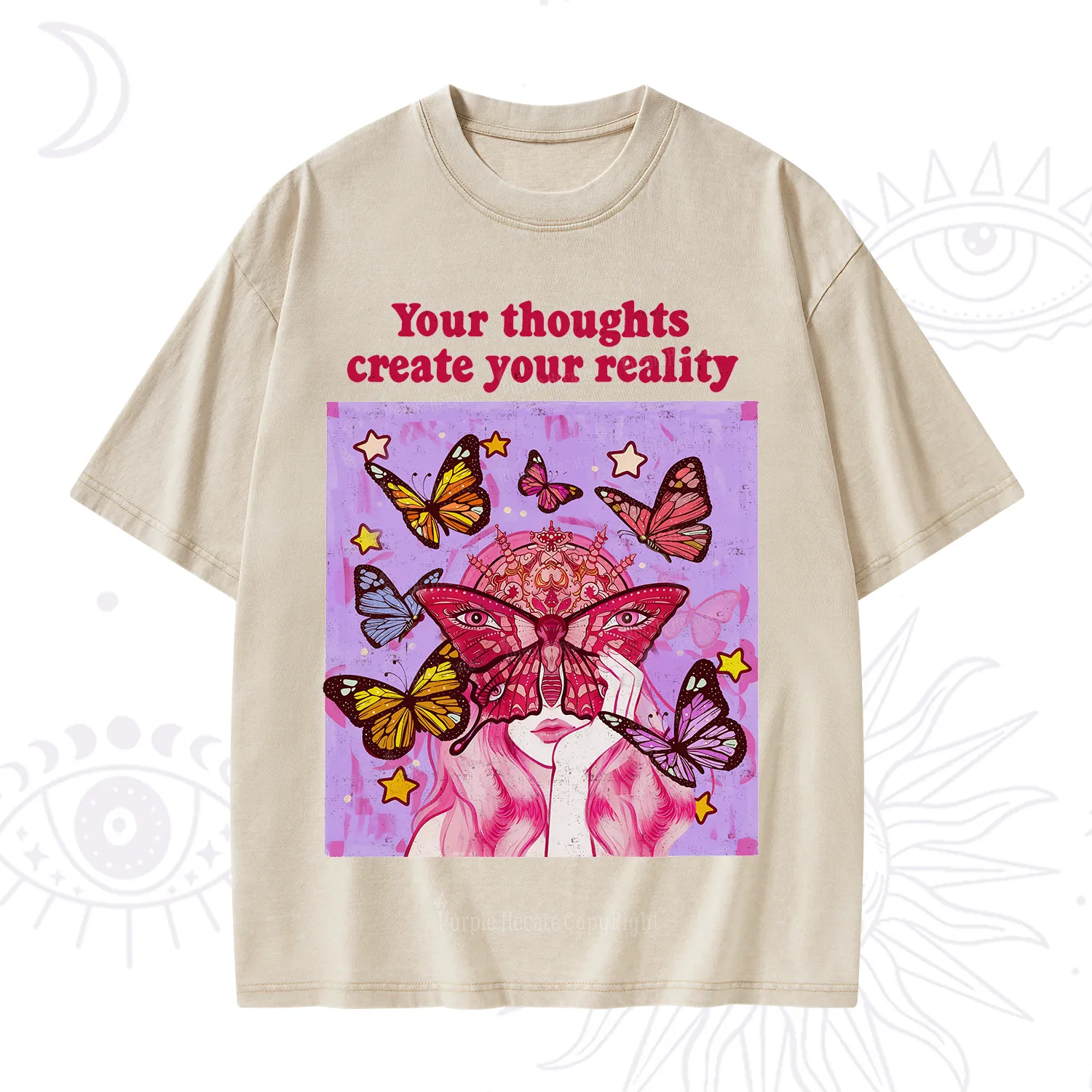 Purplehecate Create Your Reality Washed T-Shirt
