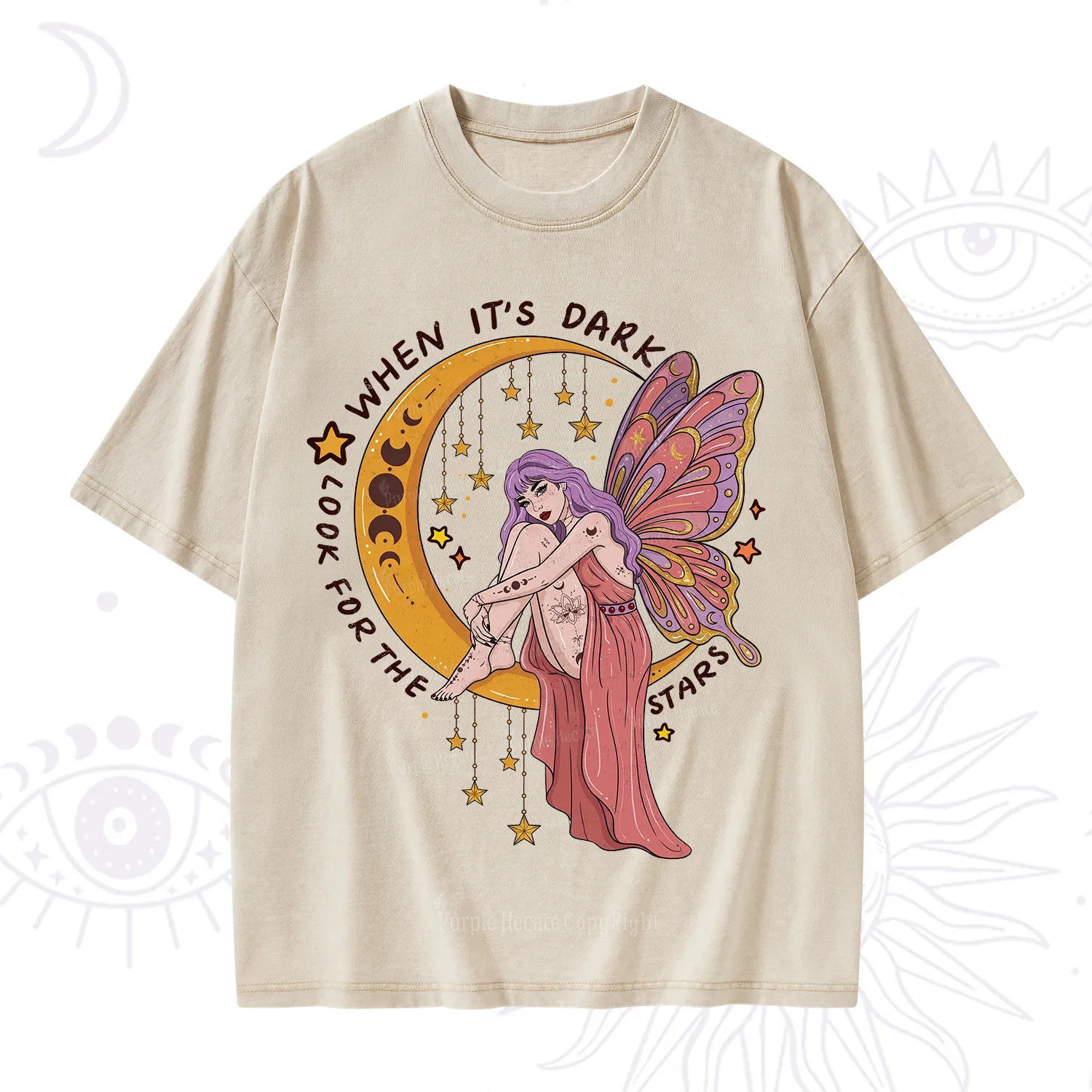 Purplehecate Look For The Stars Washed T-Shirt