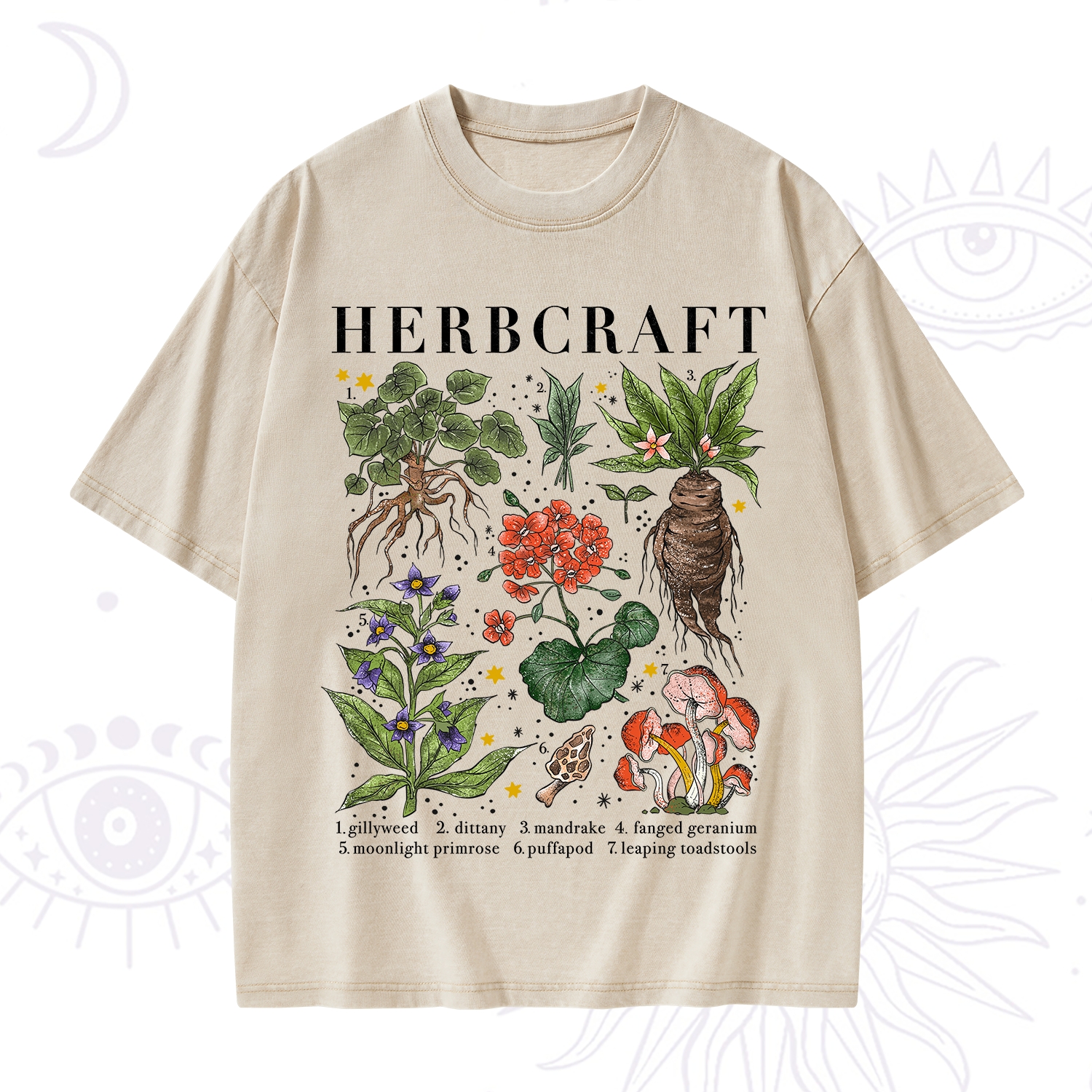 Purplehecate Magical Herbcraft Washed T-Shirt
