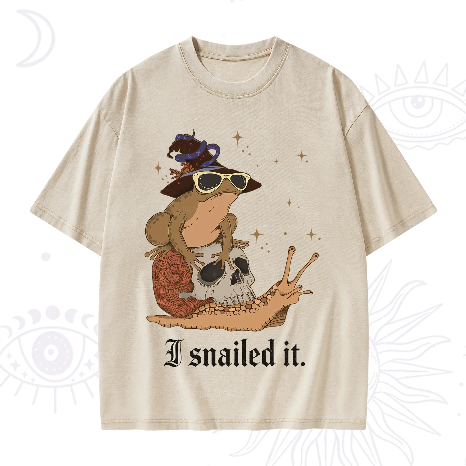 Purplehecate I Snailed It Washed T-Shirt