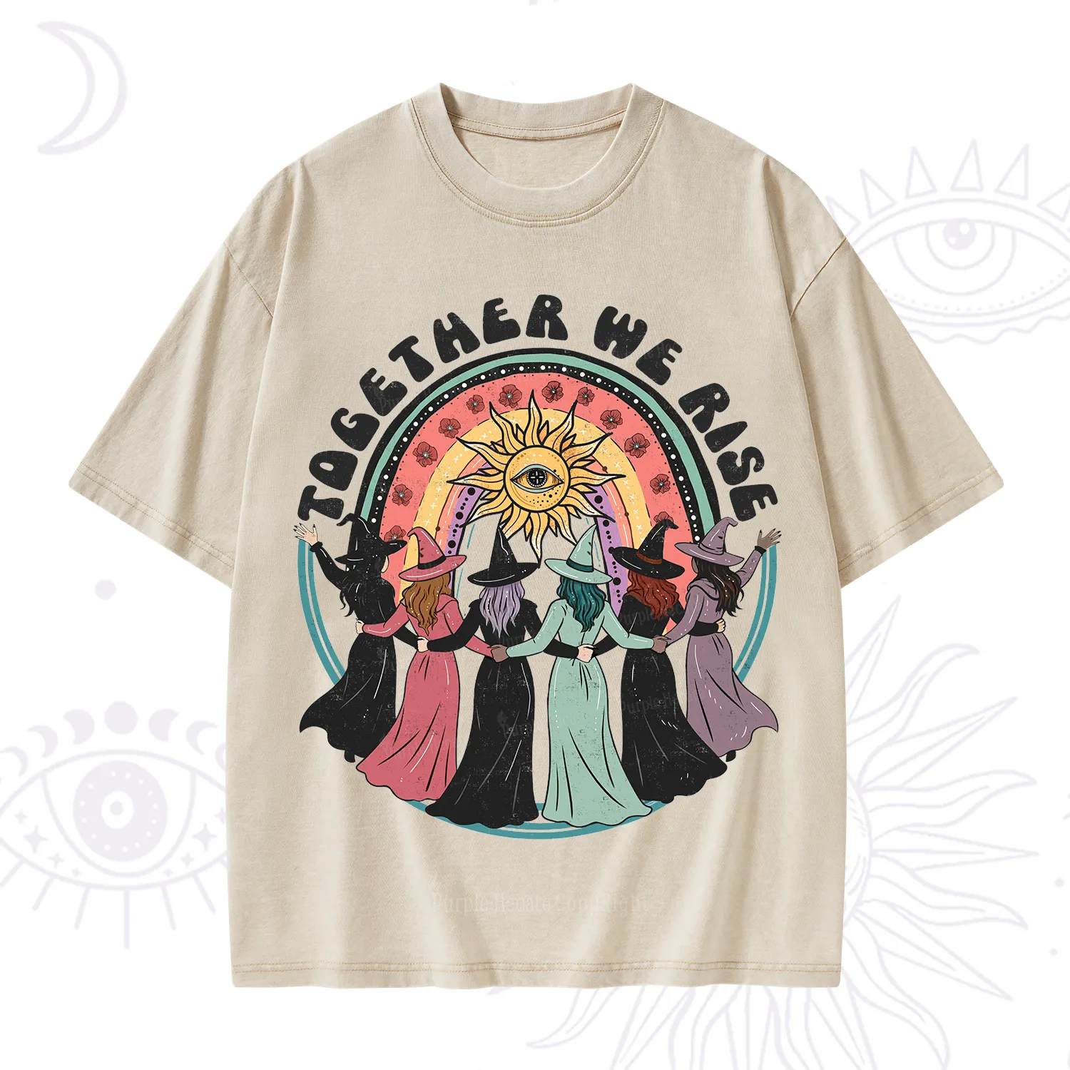 Purplehecate Together We Rise Washed T-Shirt