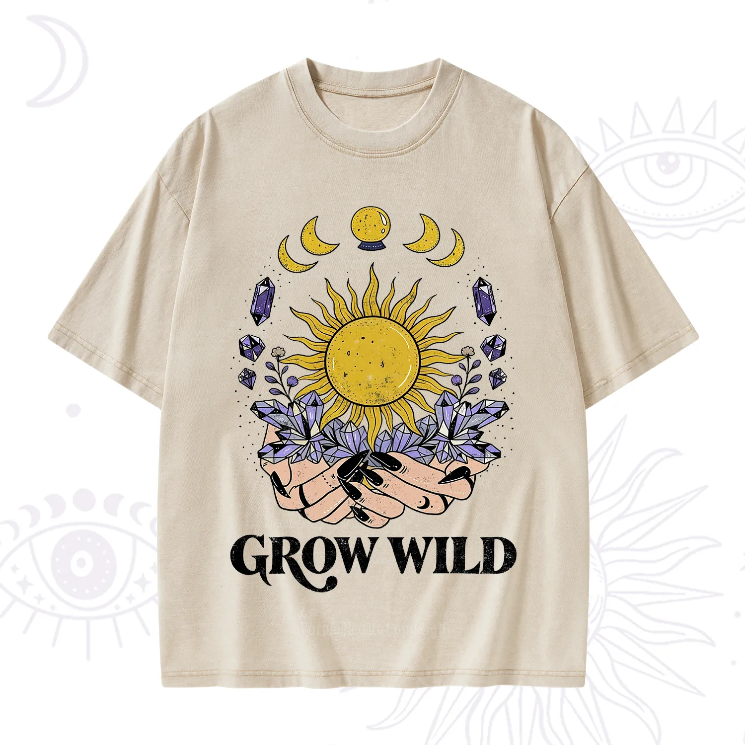 Purplehecate Grow Wild Washed T-Shirt