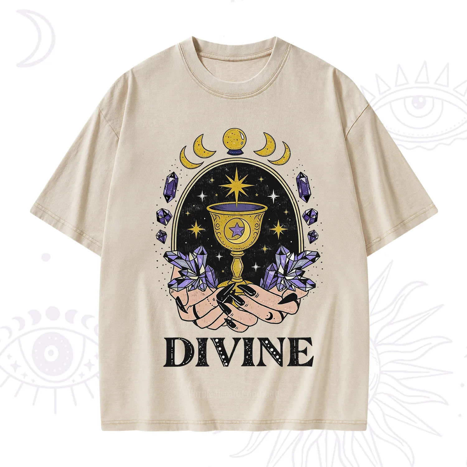 Purplehecate Divine Energy Washed T-Shirt
