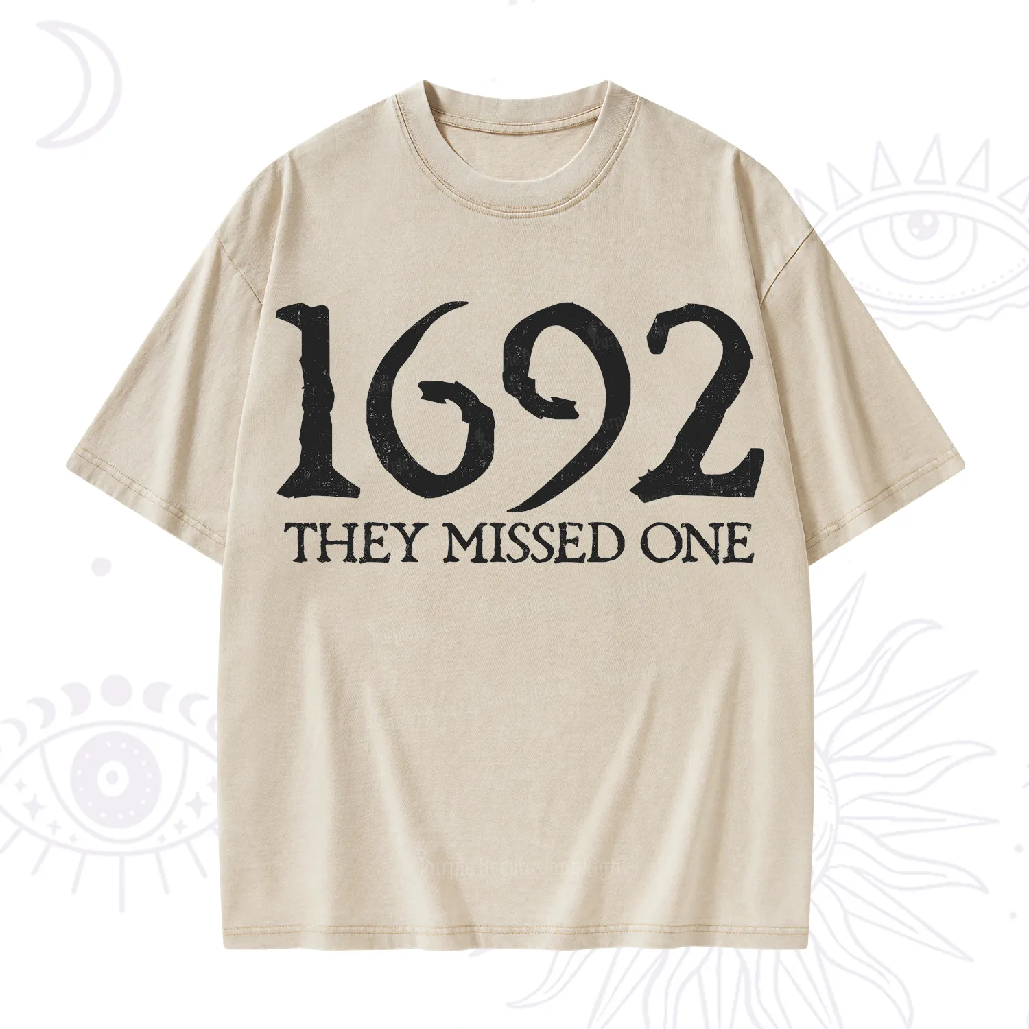 Purplehecate 1692 They Missed One Washed T-Shirt