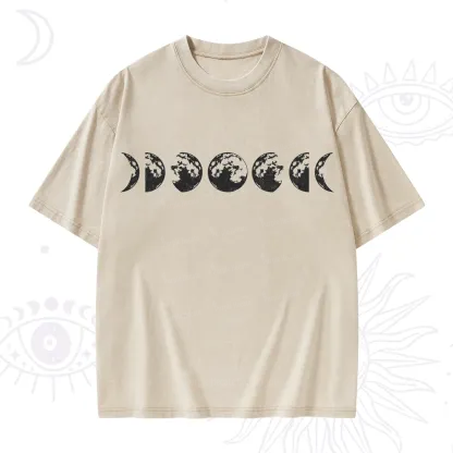 Purplehecate Moon Phases Washed T-Shirt