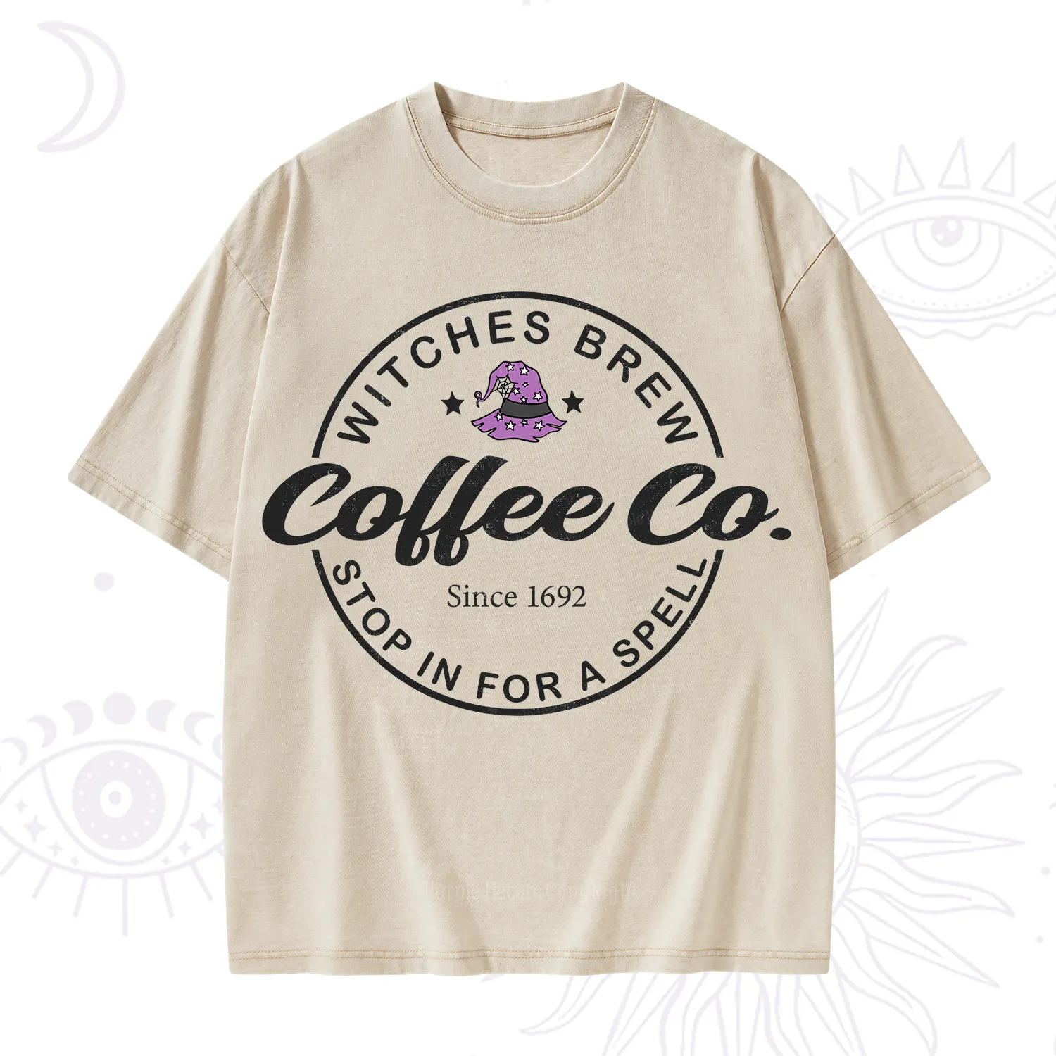 Purplehecate Witches Brew Coffee Co Washed T-Shirt