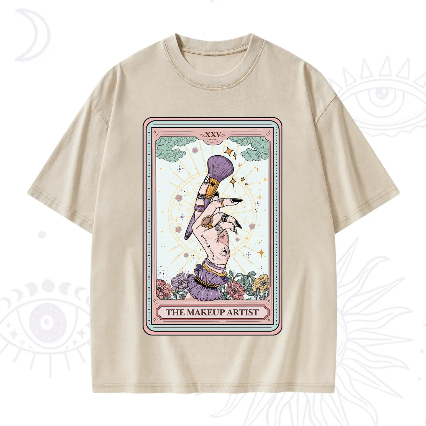 Purplehecate The Makeup Artist Tarot Washed T-Shirt