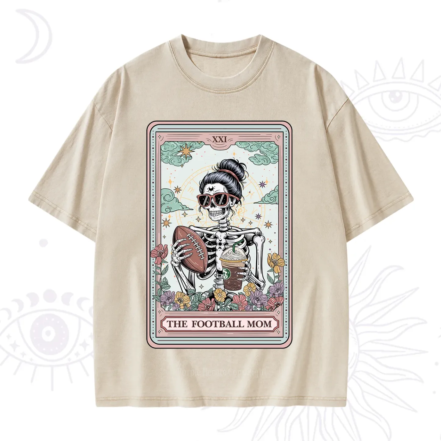 Purplehecate The Football Mom Tarot Washed T-Shirt