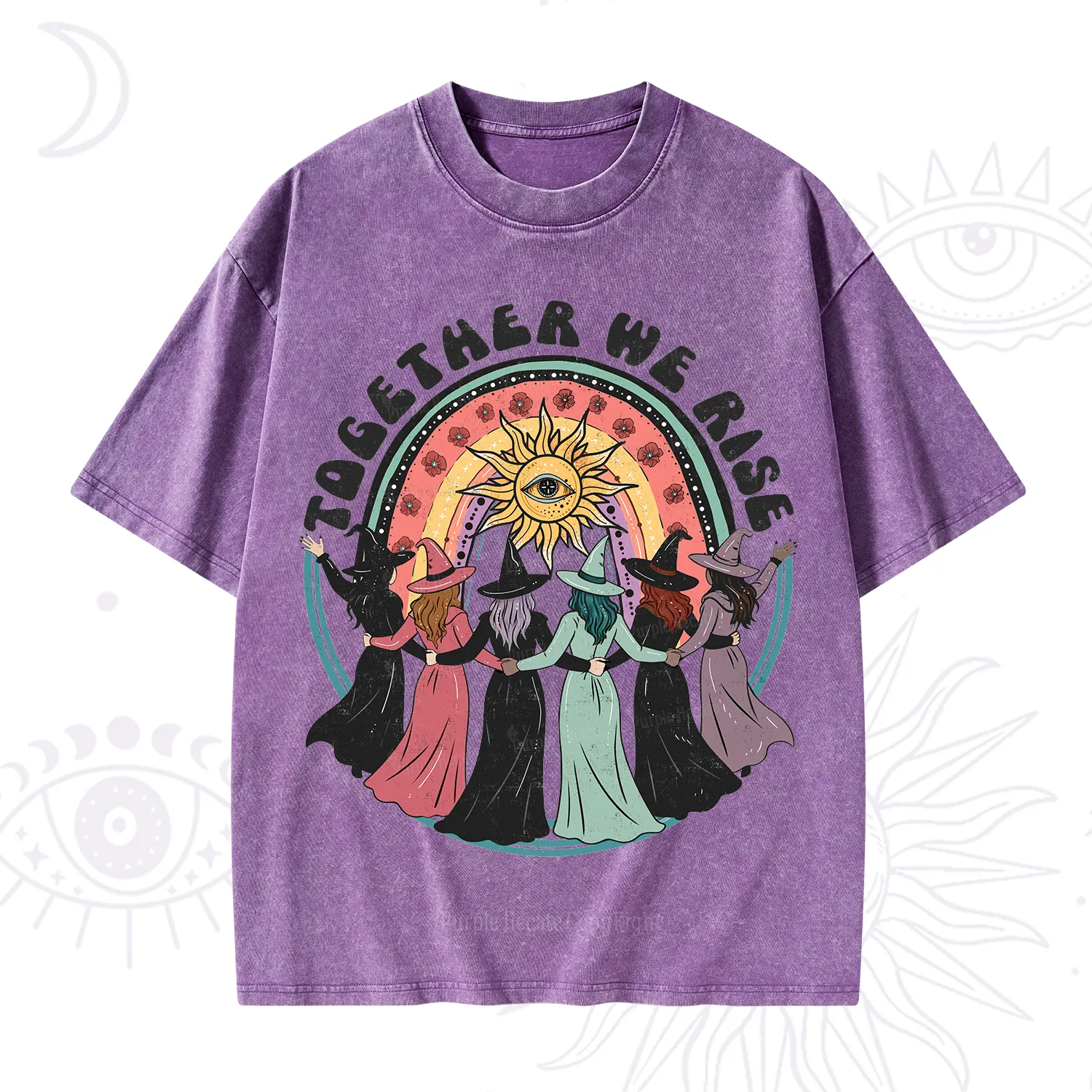 Purplehecate Together We Rise Washed T-Shirt