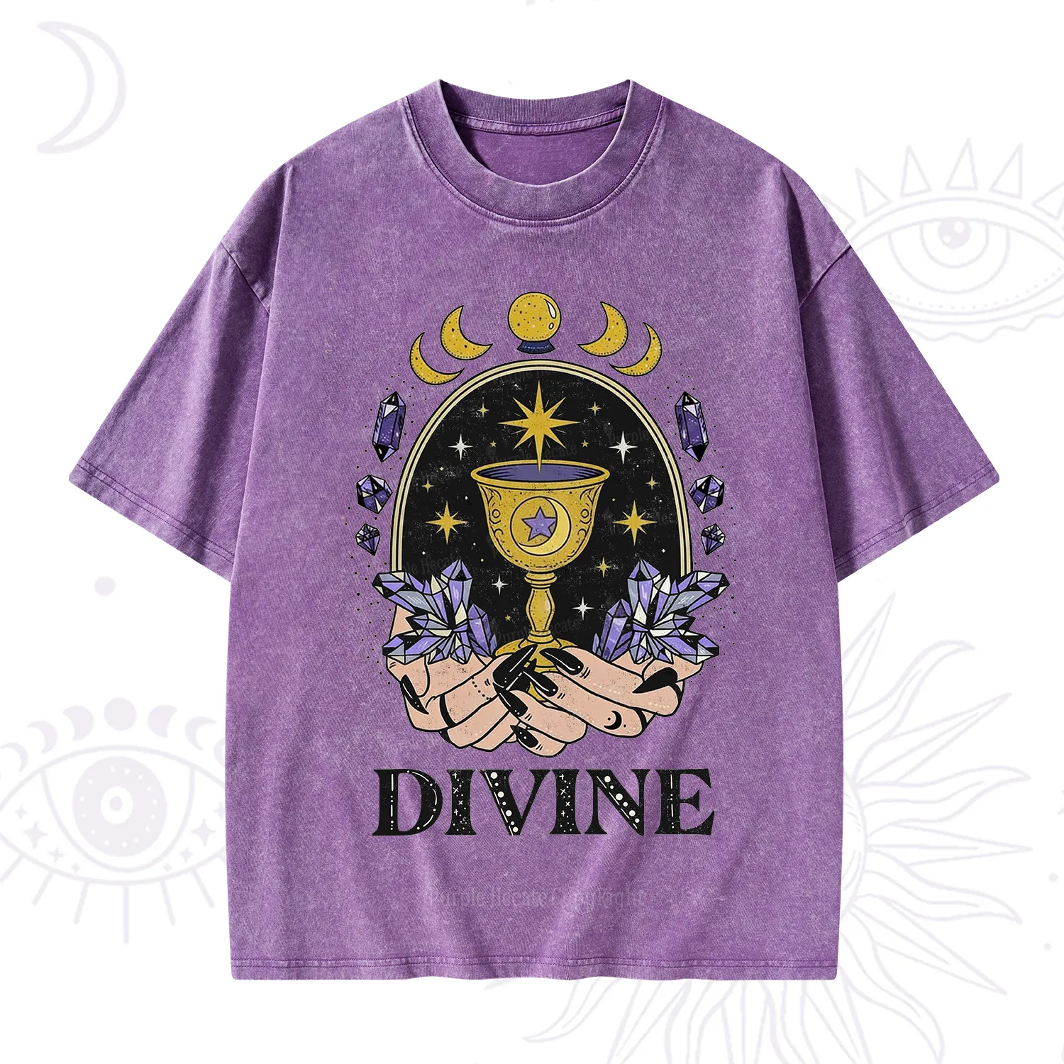 Purplehecate Divine Energy Washed T-Shirt