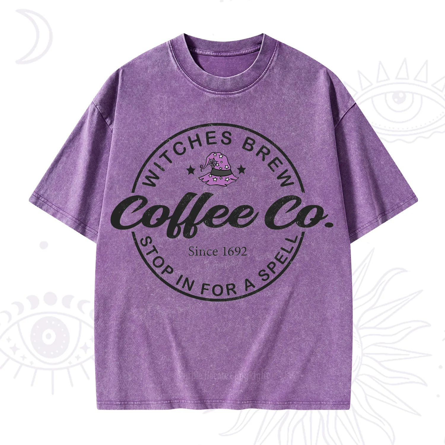 Purplehecate Witches Brew Coffee Co Washed T-Shirt