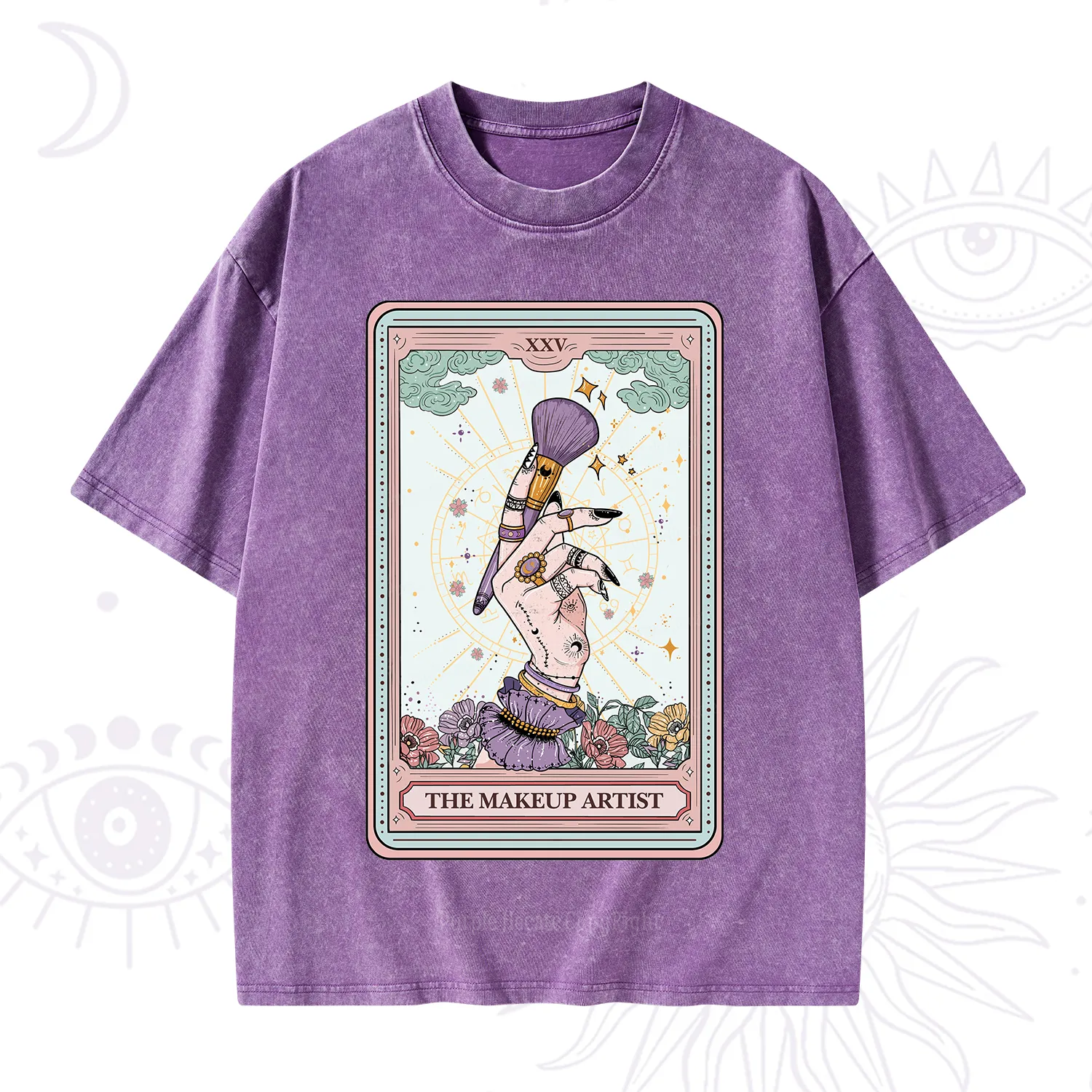 Purplehecate The Makeup Artist Tarot Washed T-Shirt