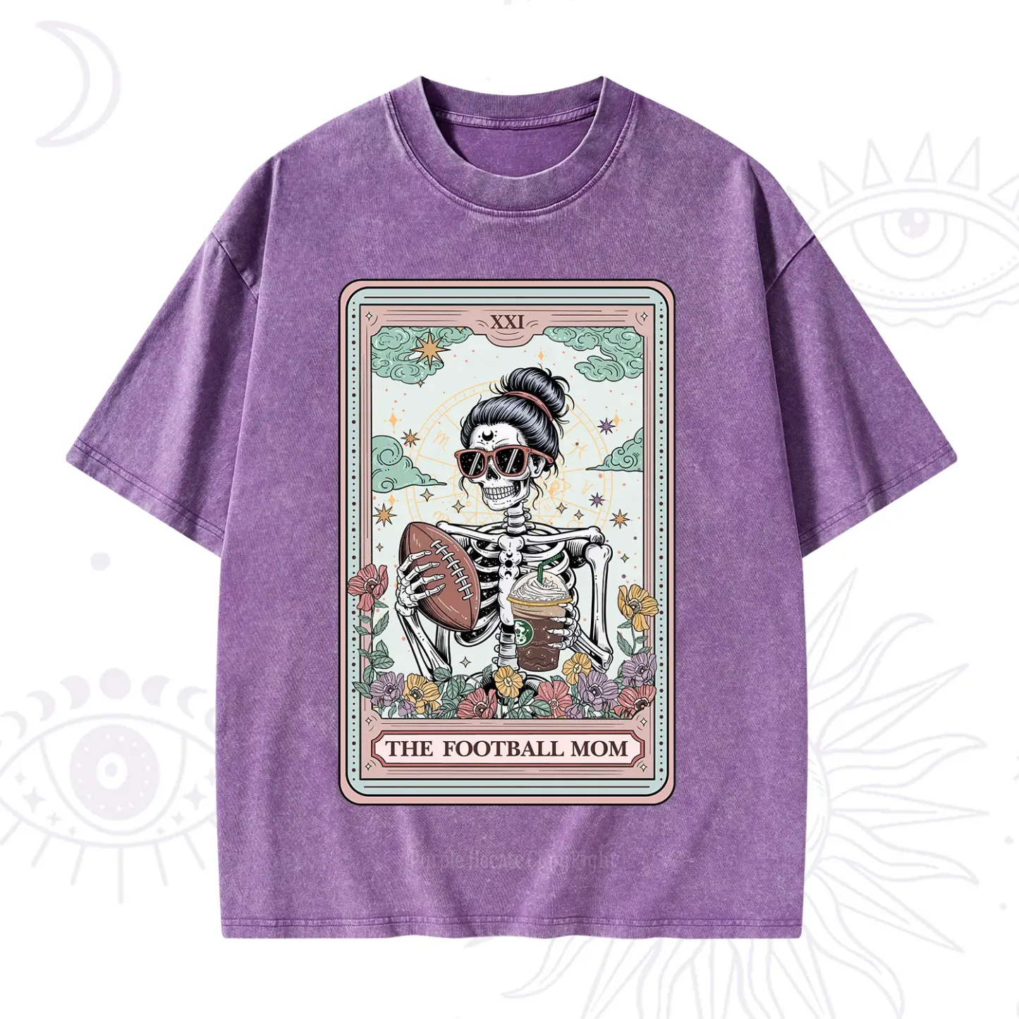 Purplehecate The Football Mom Tarot Washed T-Shirt