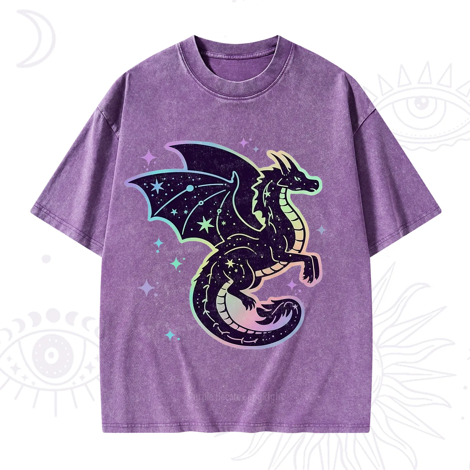 Purplehecate Celestial Dragon Washed T-Shirt