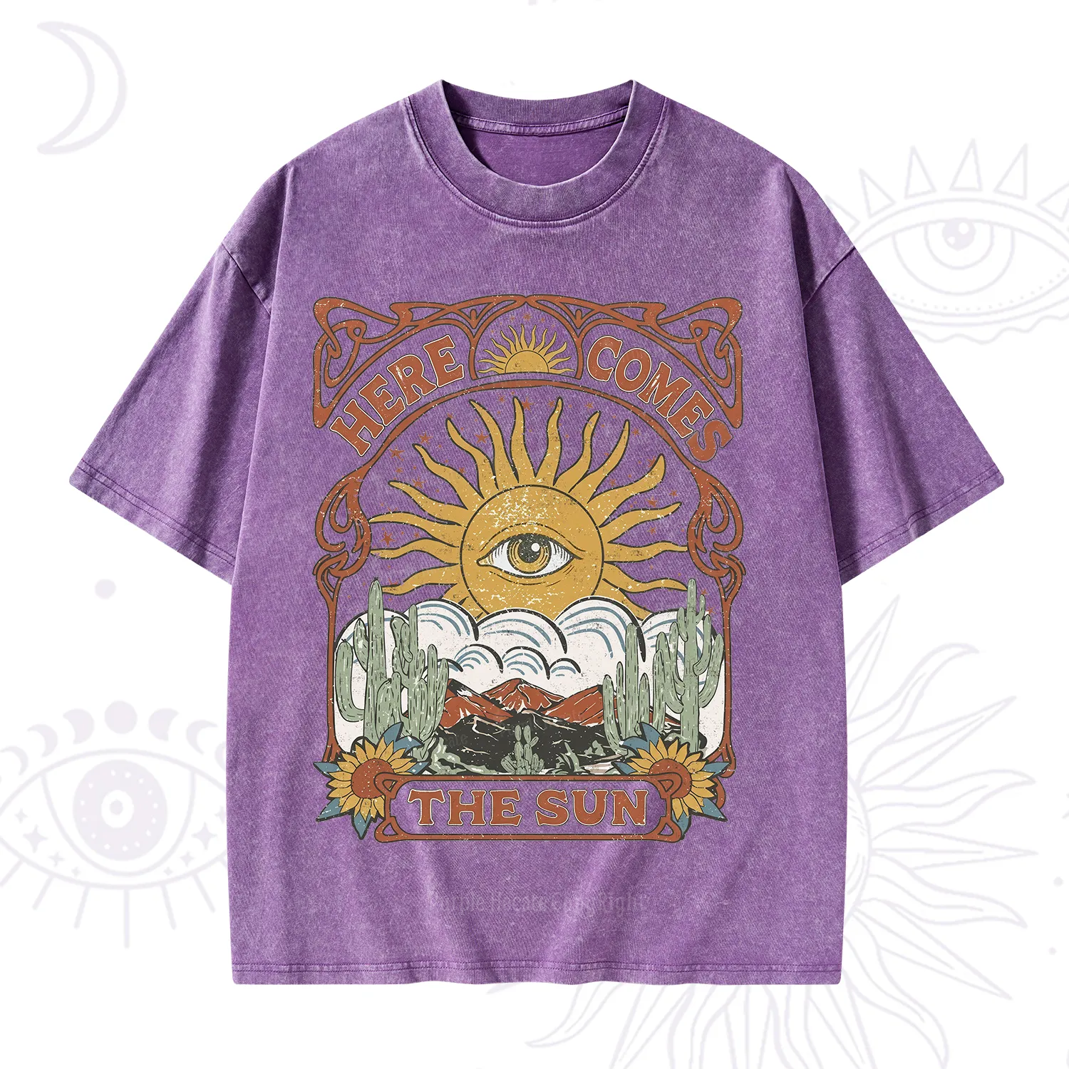 Purplehecate Here Comes The Sun Washed T-Shirt