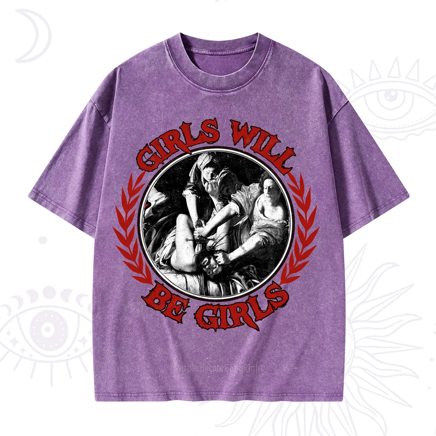 Purplehecate Girls Will Be Girls Witch Washed T-Shirt