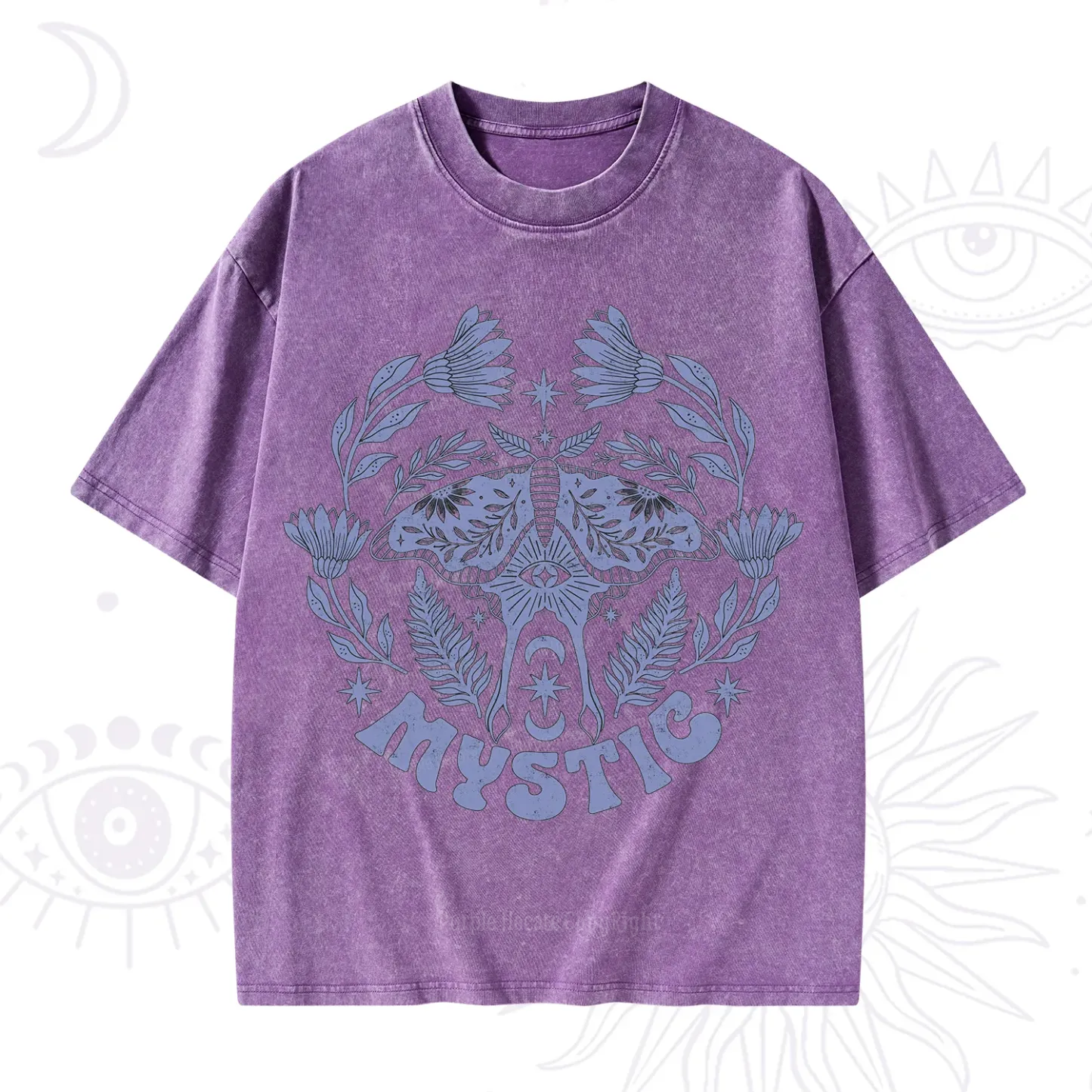 Purplehecate Mystic Moth Washed T-Shirt