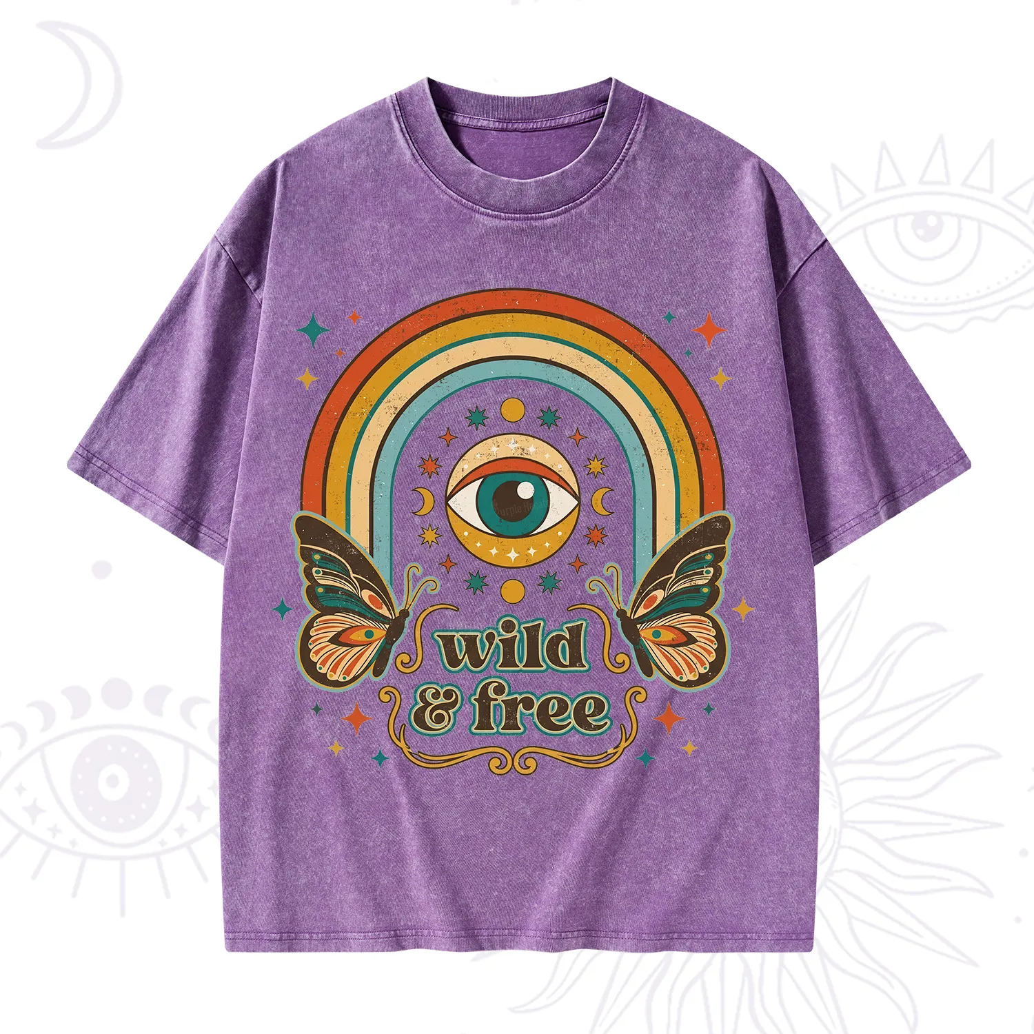 Purplehecate Wild And Free Washed T-Shirt