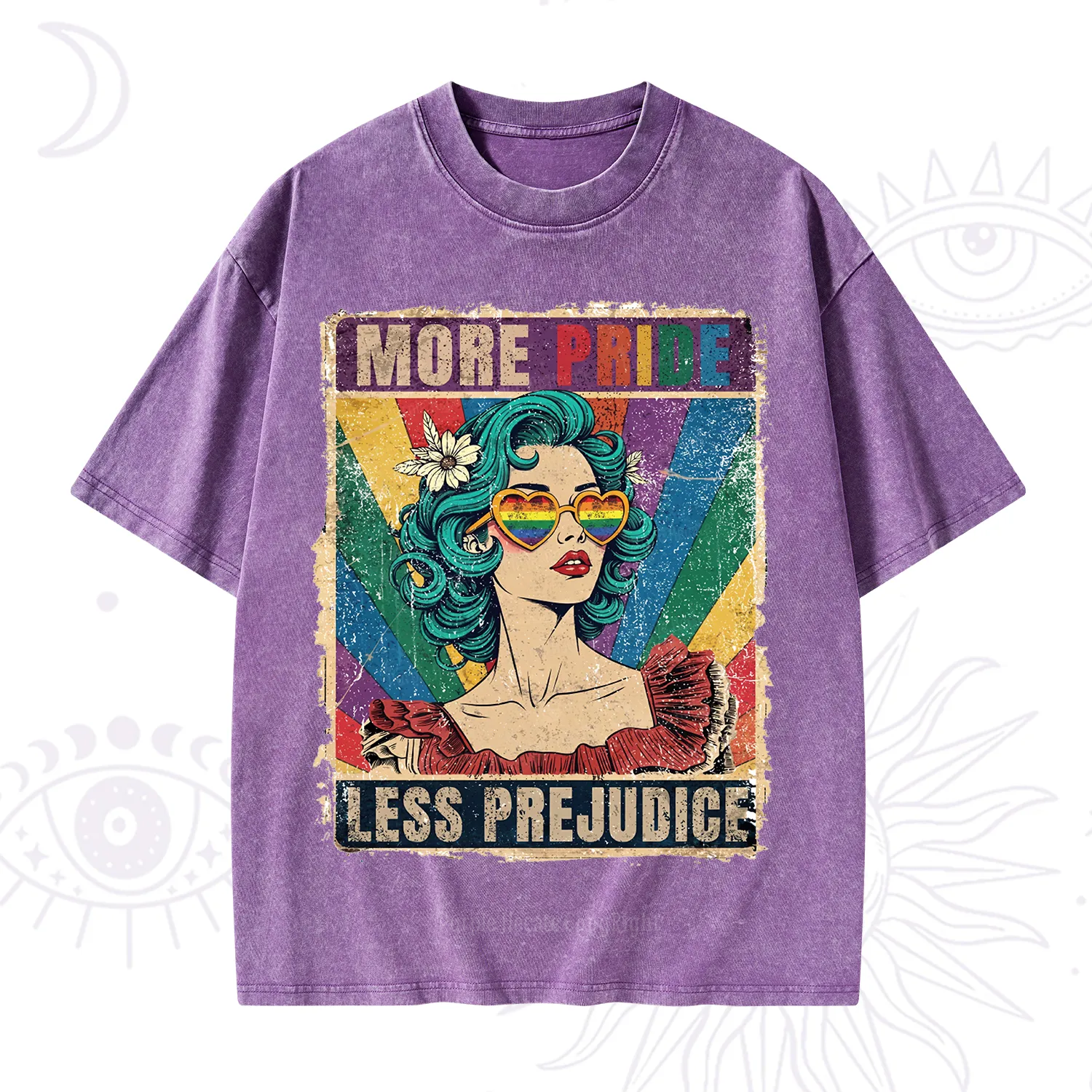 Purplehecate More Pride Less Prejudice Washed T-Shirt