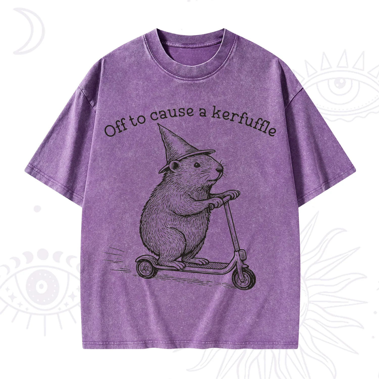 Purplehecate Off to Cause A Kerfuffle Washed T-Shirt