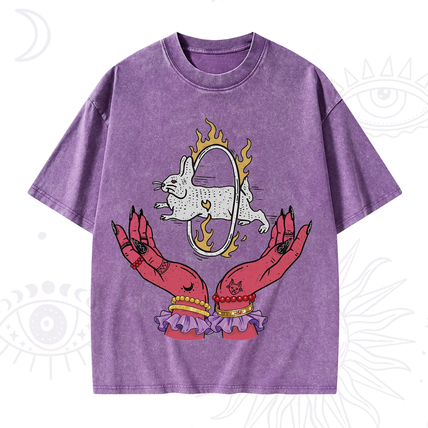 Purplehecate Remera Save The Rabbit Washed T-Shirt