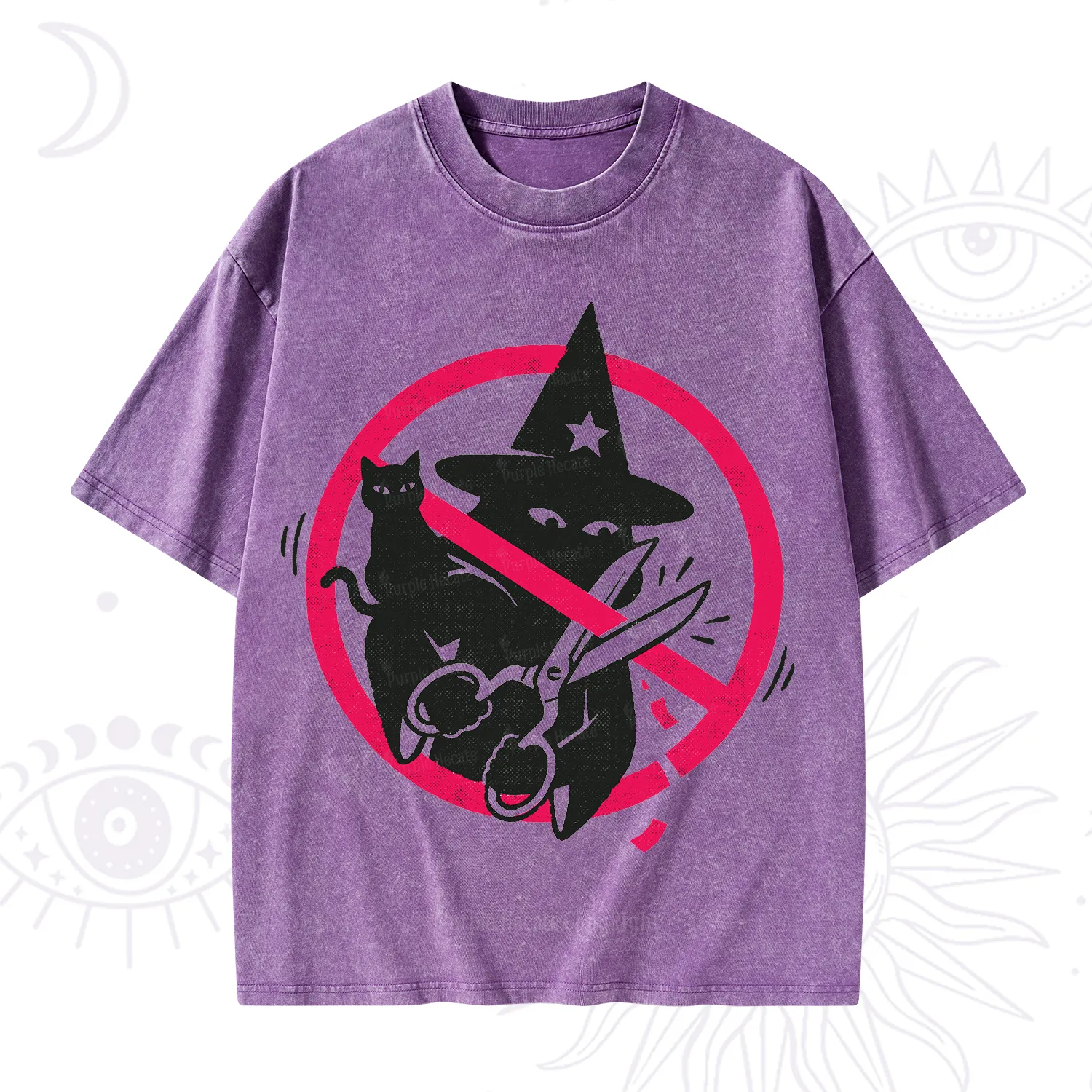 Purplehecate Break the Spell Witch Washed T-Shirt