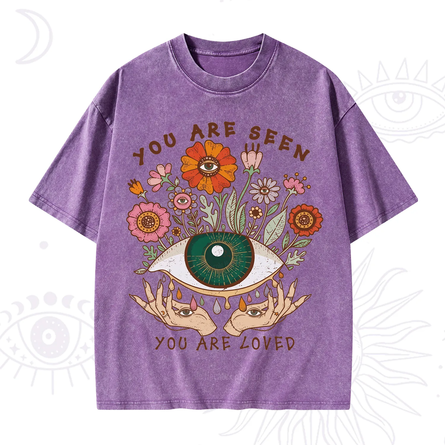 Purplehecate You Are Seen You Are Loved Washed T-Shirt