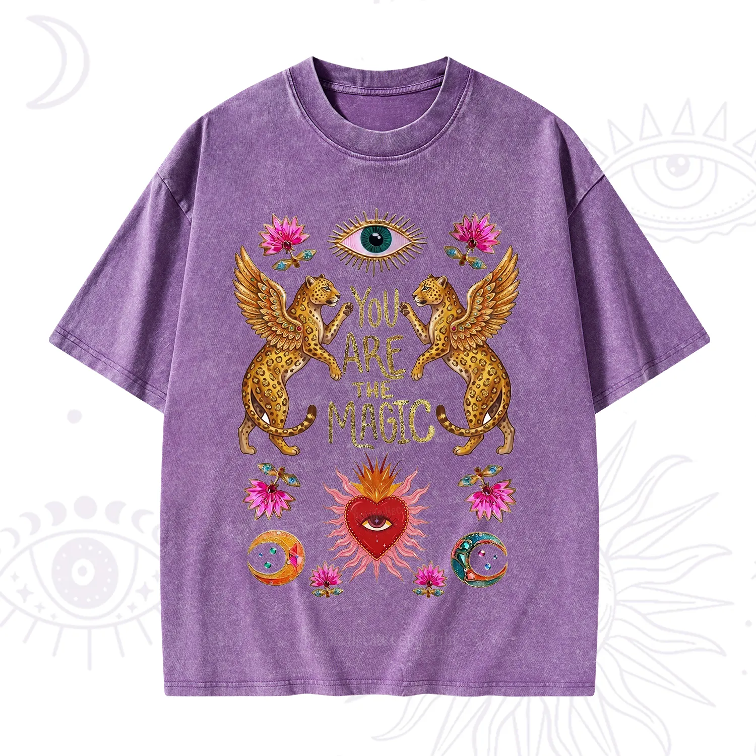 Purplehecate Vintage Tiger You Are The Magic Washed T-Shirt
