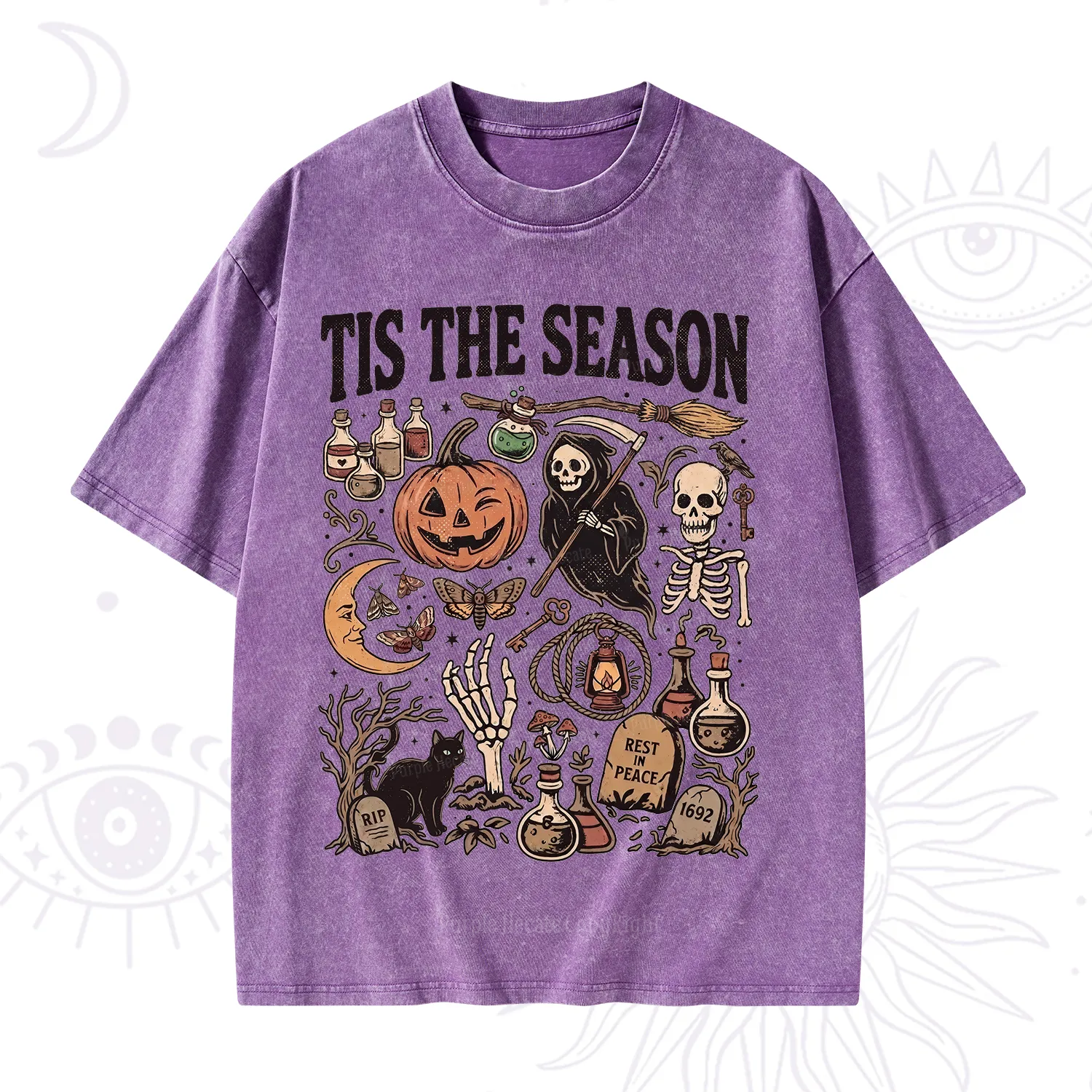 Purplehecate Tis The Season Washed T-Shirt