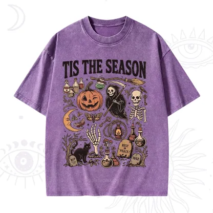 Purplehecate Tis The Season Washed T-Shirt