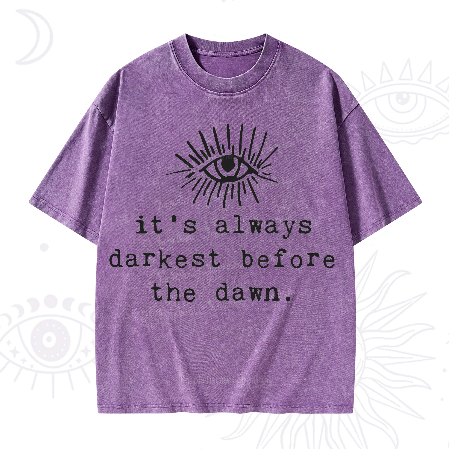 Purplehecate It's Always Darkest Before Dawn Washed T-Shirt