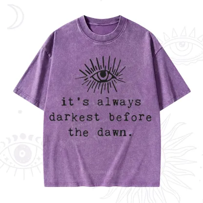 Purplehecate It's Always Darkest Before Dawn Washed T-Shirt