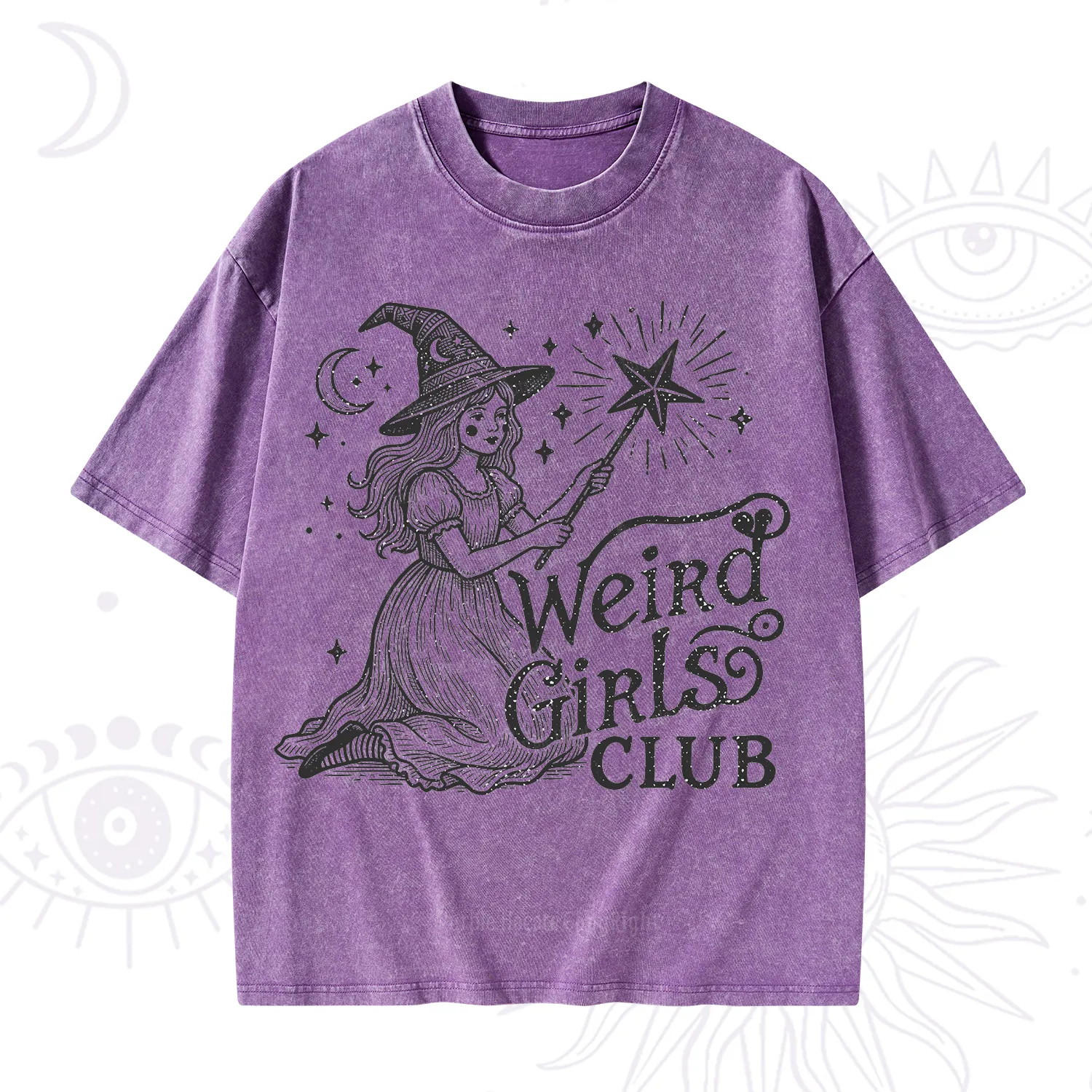 Purplehecate Weird Girls Club Washed T-Shirt