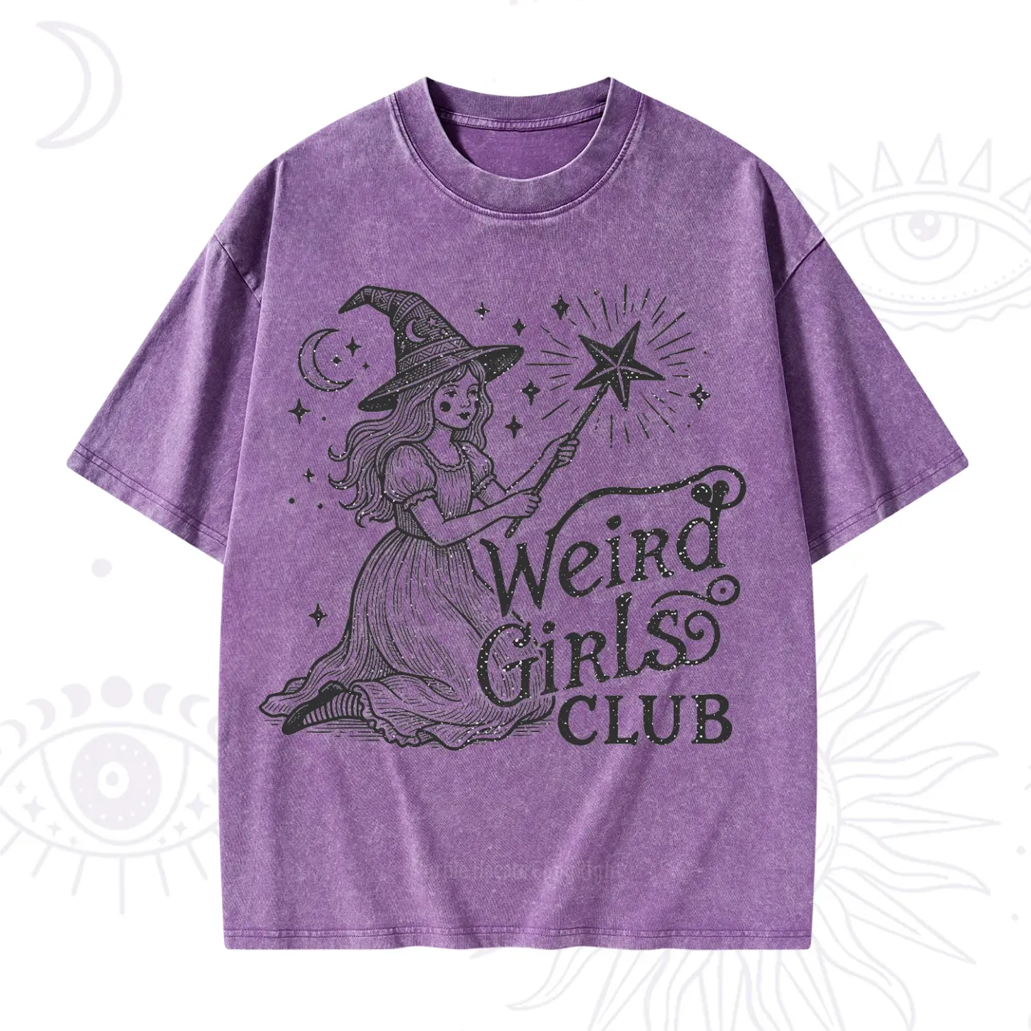 Purplehecate Weird Girls Club Washed T-Shirt