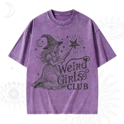 Purplehecate Weird Girls Club Washed T-Shirt