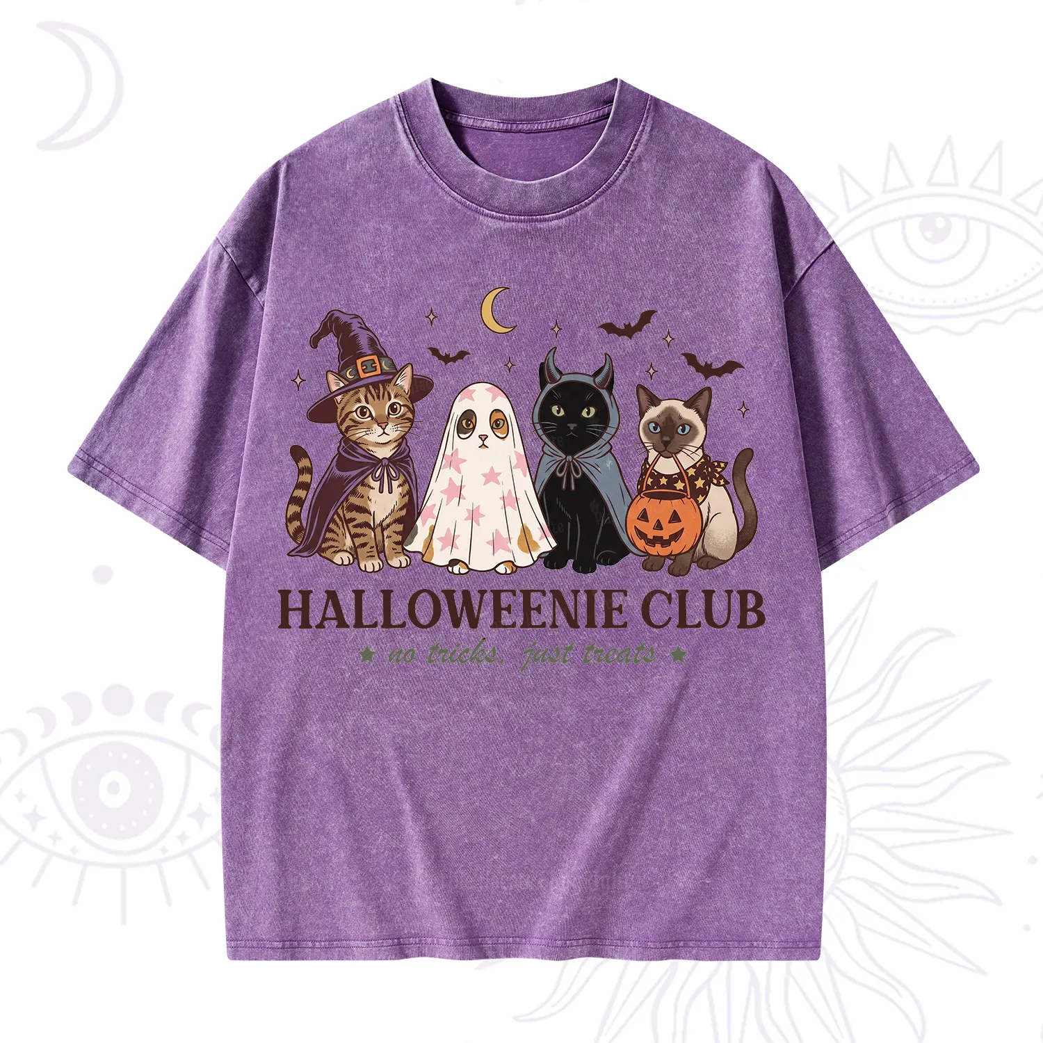 Purplehecate Halloweenie Club Washed T-Shirt