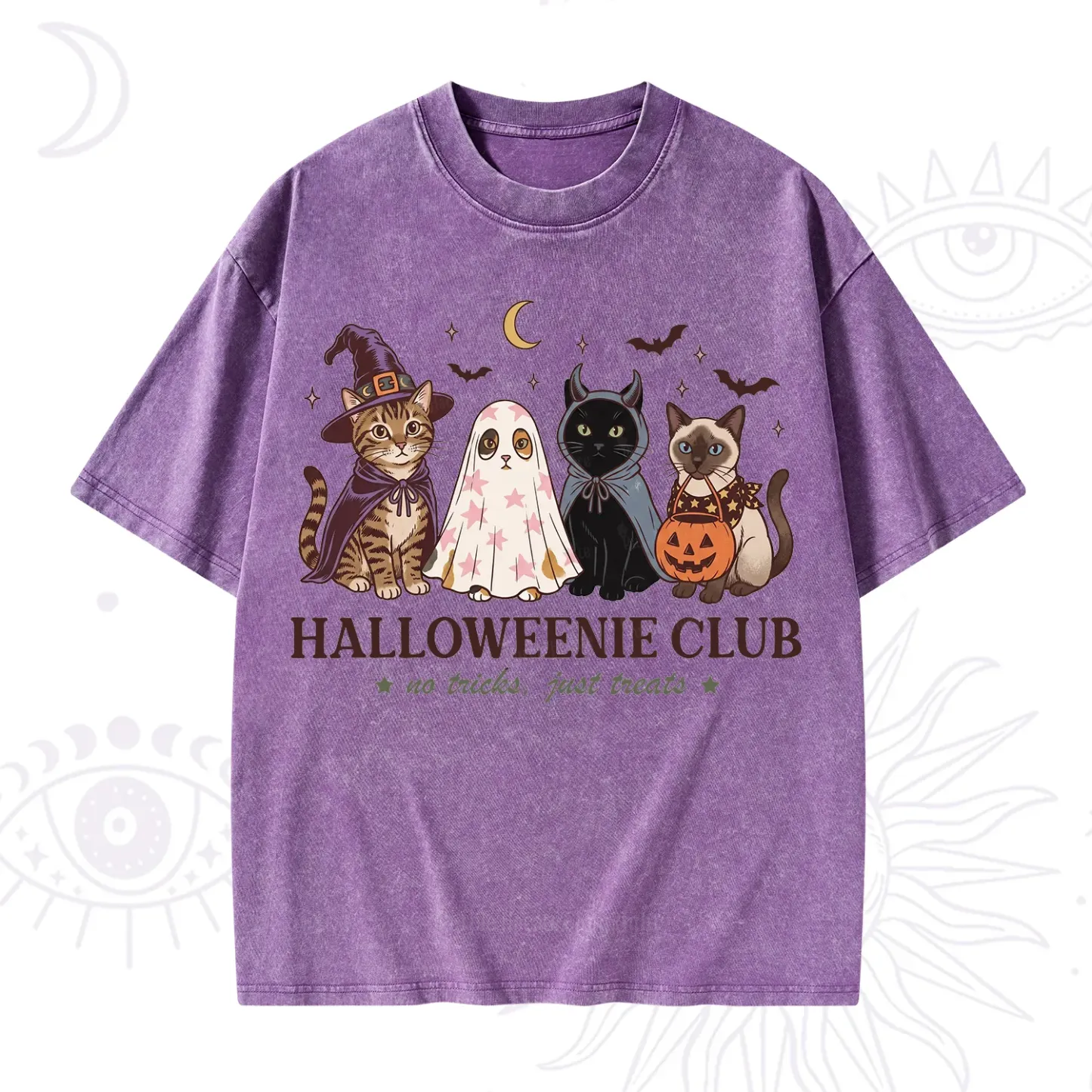 Purplehecate Halloweenie Club Washed T-Shirt