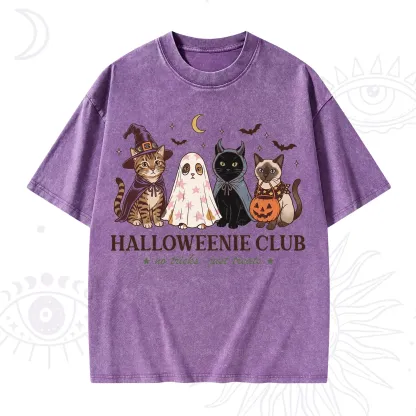 Purplehecate Halloweenie Club Washed T-Shirt