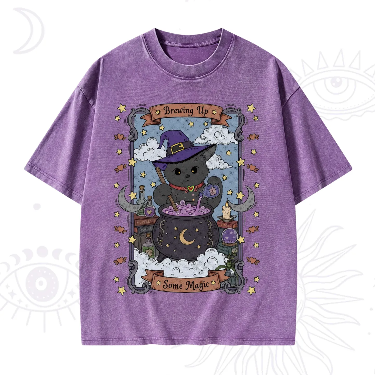 Purplehecate Brewing Up Some Magic Washed T-Shirt